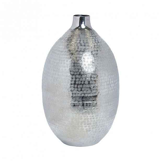 Butlers INDIRA Váza poniklovaný hliník 35 cm
