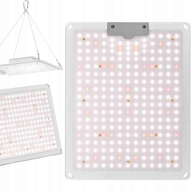 Lampa pro růst rostlin s plným spektrem 30 x 24 cm 234 Led 110 W stříbrná