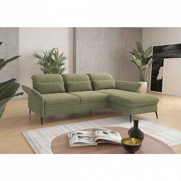 Sit & More ROHOVÁ SEDAČKA, textil, světle zelená