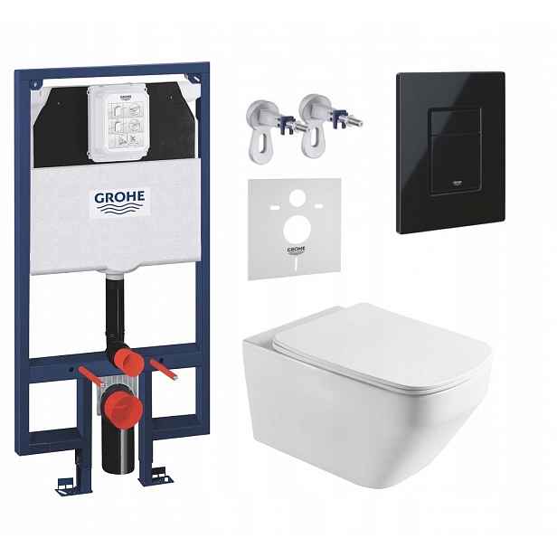 7v1 Sada Wc, Stelaz Grohe Slim Wc Mísa Imprese Tornado Tlačítko