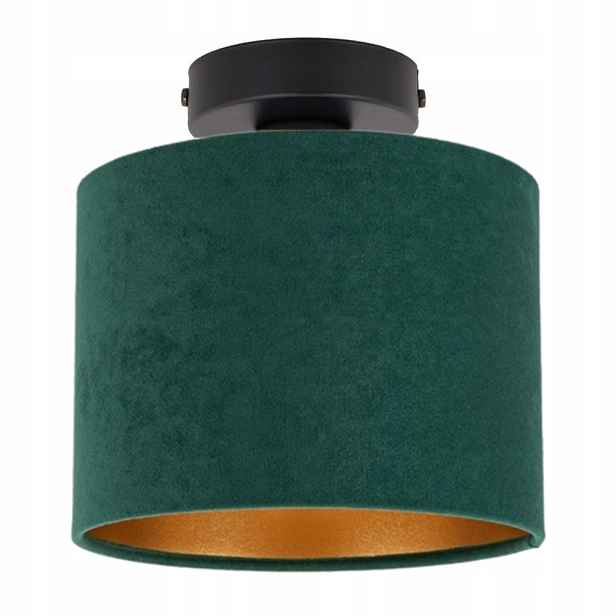 Lampa Stropní Svítidlo Stropní Stínítko Velur Gold Válec