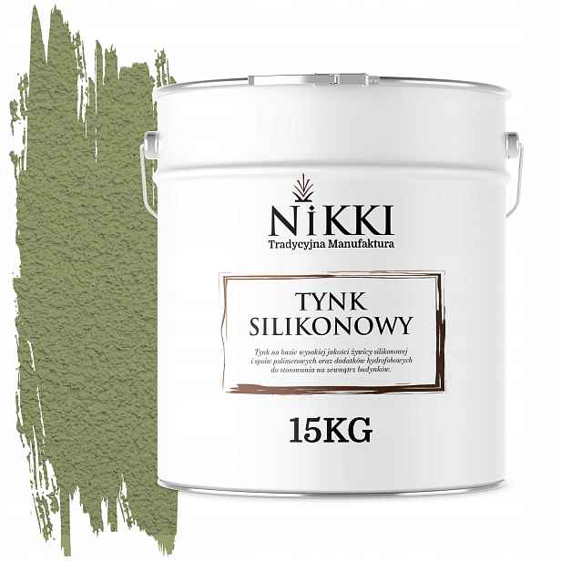 Silikonová Fasádní Omítka Zelená F484 15KG Beránek Granulace 1.5mm