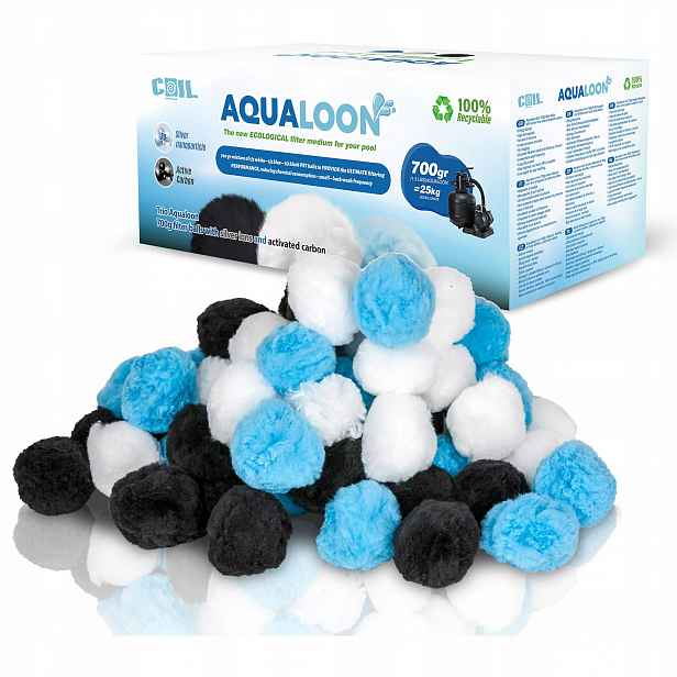 Filtrační Kuličky Do Bazénu S Pískovou Filtrací 700 g Aqualoon Ionty Stříbra Uhí
