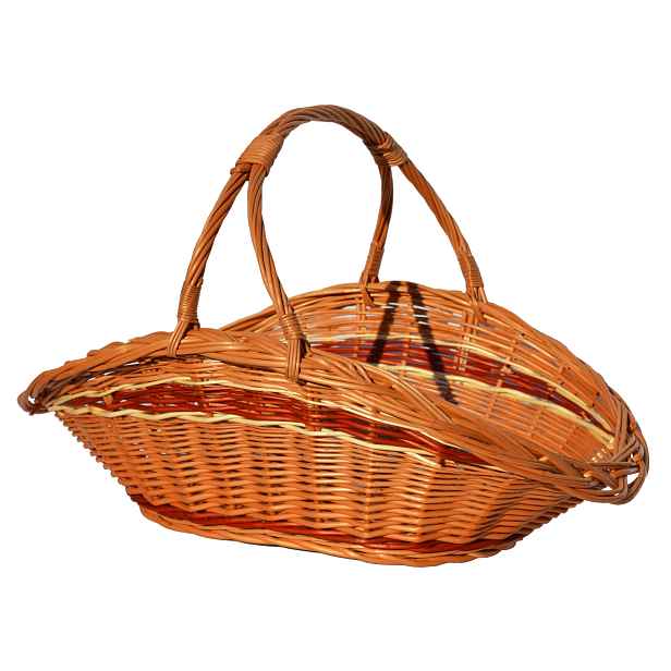 Proutěný koš na dřevo do krbu 70 cm Wiklina