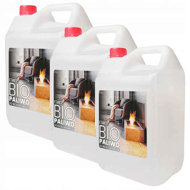 Biopalivo do krbu 3x5L 15L bez zápachu bioetanol etanol Bezkouřový Bomar