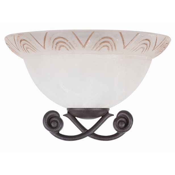 Candellux stropní svítidlo Gio 1xE27 patina/bílé sklo 30x15 cm