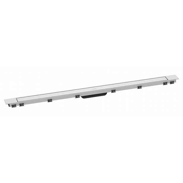 Hansgrohe RainDrain Match Plus - Sprchový žlab 120 cm, s roštem, matná bílá 56218700