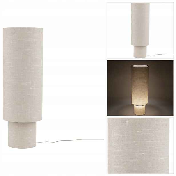 Podlahová lampa béžová Santana harmonická forma při čtení Nowodvorski