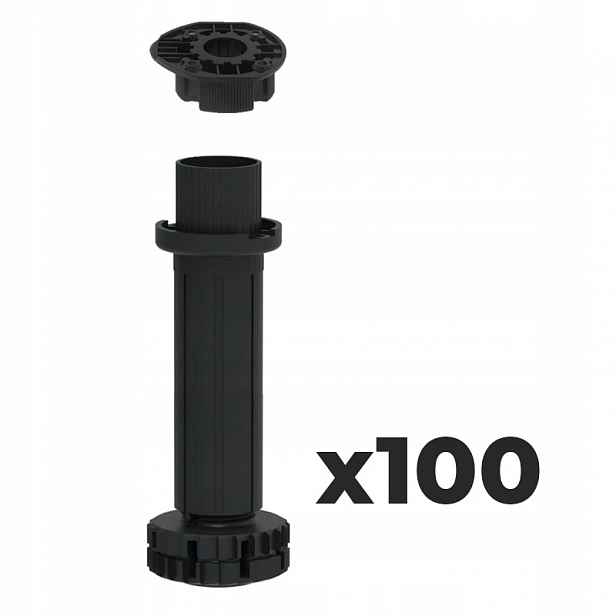 Regulovatelná noha Camar Smile "150" (145–170 mm), 300 kg s patkou 100 ks