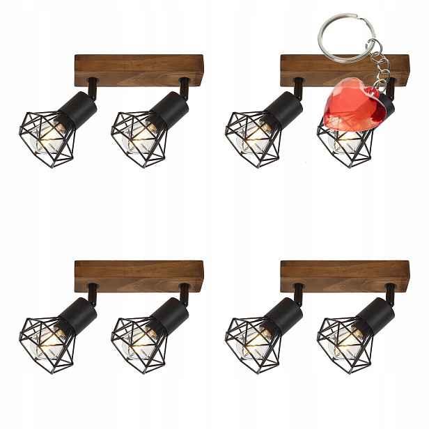 Spotová reflektorová lampa Zeus 3138 Rabalux – sada 4 ks