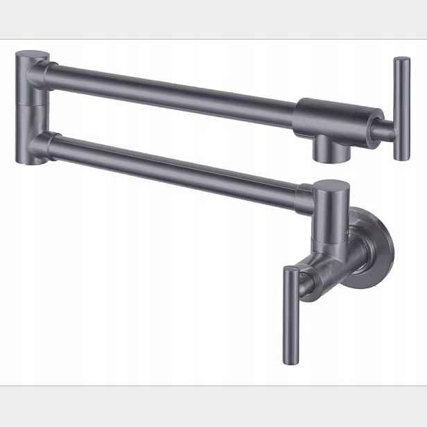 Kuchyňská skládací nástěnná baterie Gun Grey nad desku Pot Filler Chde
