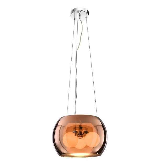 Stropní lampa zlaté sklo 3x40W G9 Gemo