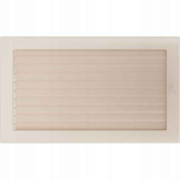 Ventilační mřížka do krbu 22x37 krémová s žaluzií