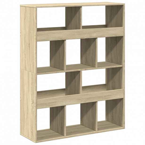 vidaXL Dělicí stěna dub sonoma 100 x 33 x 125,5 cm kompozitní dřevo
