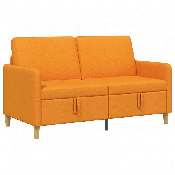 vidaXL Sofa s úložným prostorem Tmavě žlutá 152 x 78 x 87 cm Polyester
