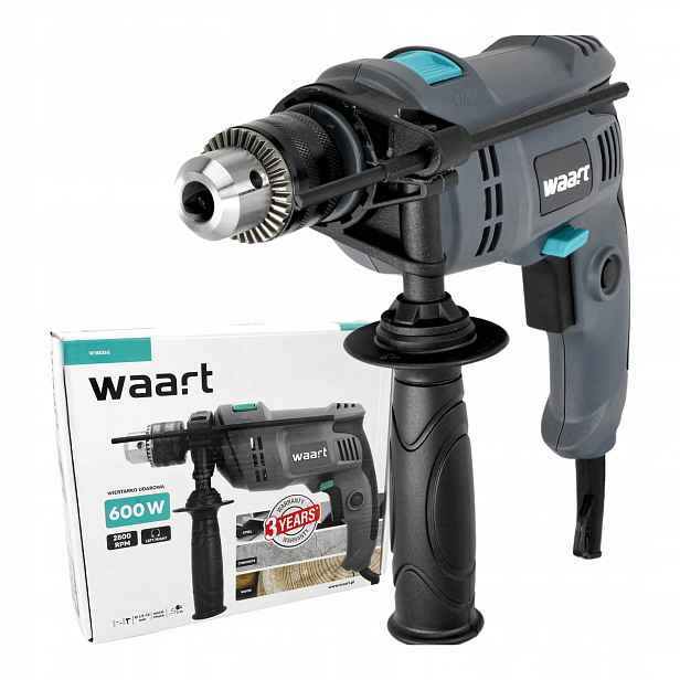 Waart Příklepová Vrtačka Elektrická 600W 230 V Síťová Regulace Otáček
