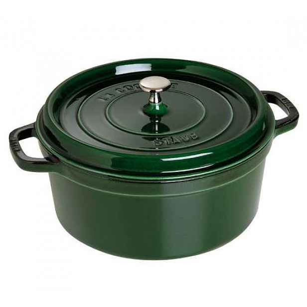 Litinový hrnec s poklicí Staub Cocotte, bazalková, 28 cm / 6,7 l