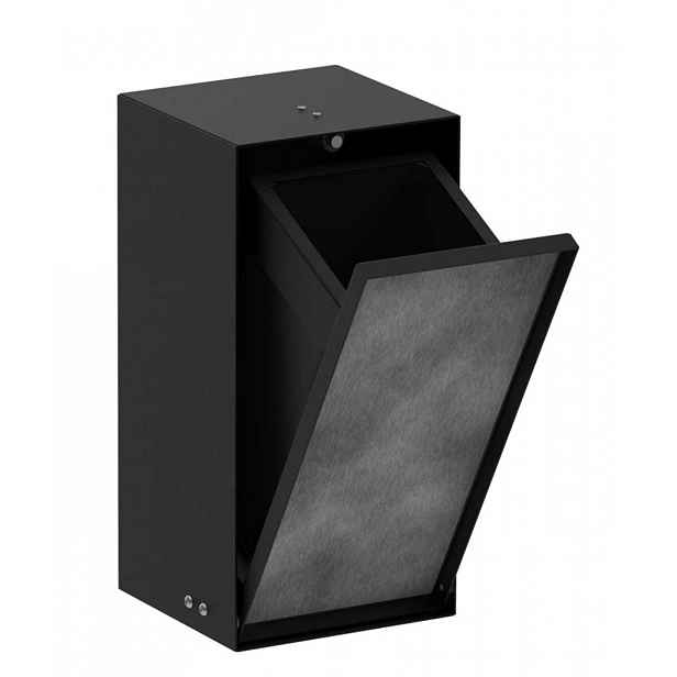 Hansgrohe XtraStoris Rock - Podomítkový odpadkový koš 2,5 l, matná černá 56063670