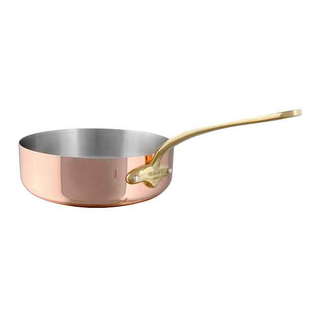 Mauviel Měděná pánev na soté s bronzovou rukojetí a pomocným uchem, M'Héritage 150 B, 28 cm / 5,7 l 672328