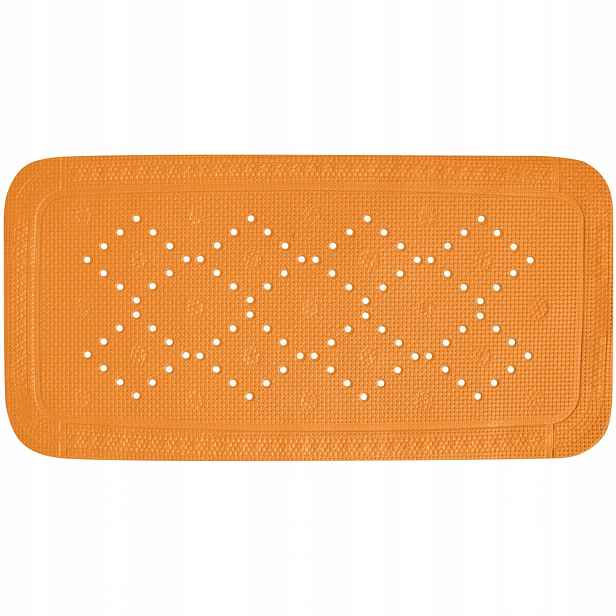 Spirella protiskluzová podložka do vany Alaska, oranžová, Pvc, 71 x 36 cm