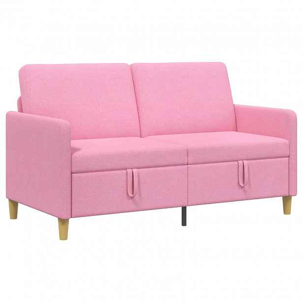 vidaXL Sofa s úložným prostorem Růžová 152 x 78 x 87 cm Polyester