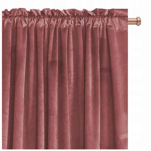 Závěs zatemňovací záclona Velur Imperial 140x250, br. růžová Na Pásce