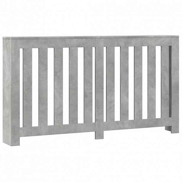 vidaXL Kryt radiátoru Betonově šedá 149 x 20 x 82 cm Kompozitní dřevo