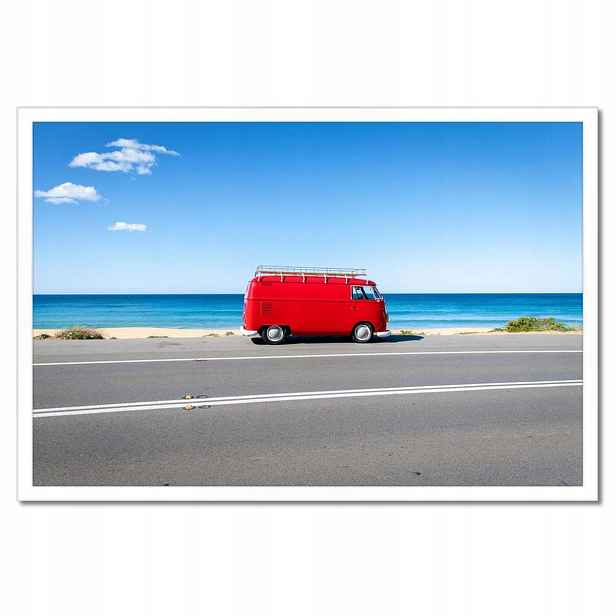Plakáty v rámu 60x40 Volkswagen Transporter Vw