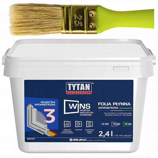 Tytan Wins Fólie v kapalině Vzduchotěsná montáž 2,4L Vnitřní Antracit Štětec
