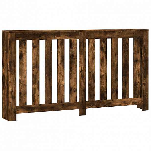 vidaXL Kryt radiátoru Kouřový dub 149 x 20 x 82 cm Kompozitní dřevo
