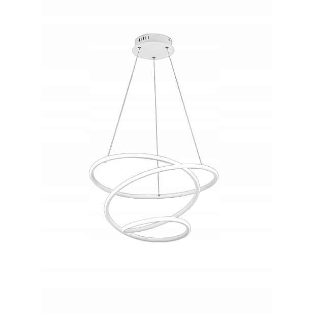 Závěsná Led lustrová lampa kulatý bílá Rl
