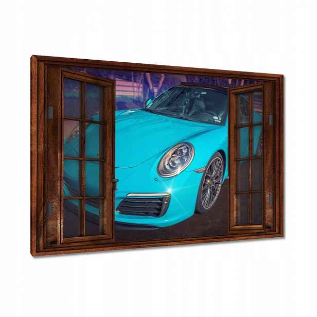 90x60 Tyrkysové obrazy Porsche Tyrkys