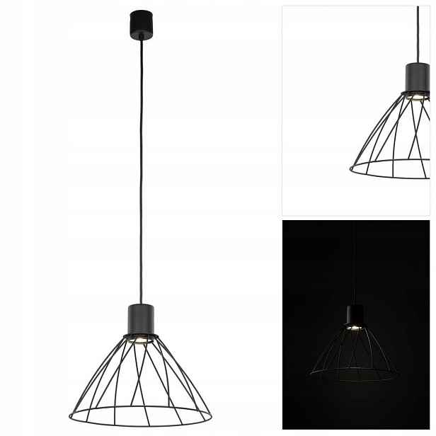 Černá závěsná lampa Modesto, moderní osvětlení do kuchyně Tk Lighting