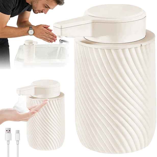 Dávkovač automatický matný 260 ml, vyměnitelná náplň a velká pumpička