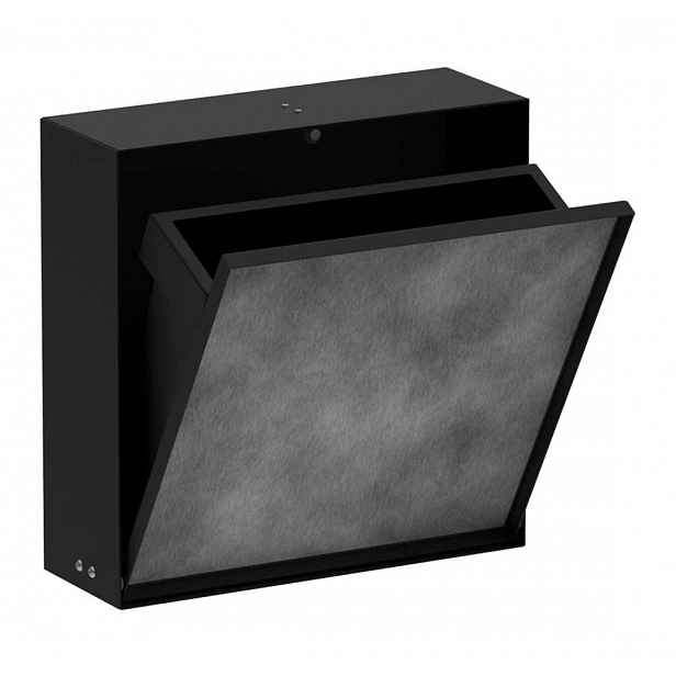 Hansgrohe XtraStoris Rock - Podomítkový odpadkový koš 4 l, matná černá 56089670