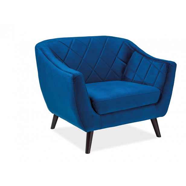 Tyrkysové relaxační křeslo MOLLY 1 VELVET