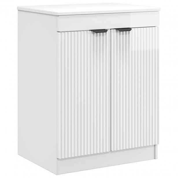 vidaXL Koupelnová skříň Bílá s vysokým leskem 54 x 41 x 70 cm