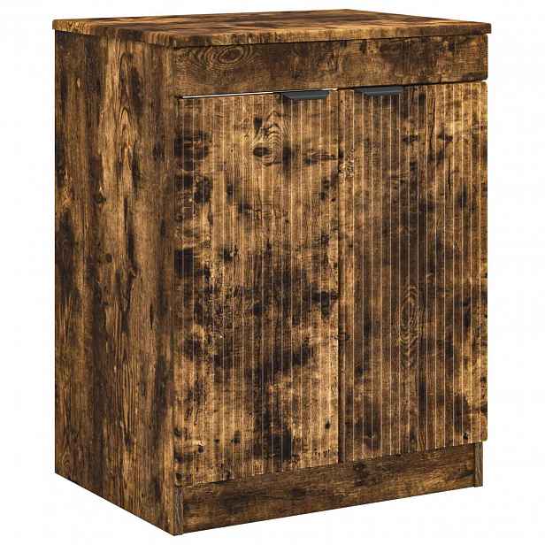 vidaXL Koupelnová skříň Kouřový dub 54 x 41 x 70 cm Kompozitní dřevo