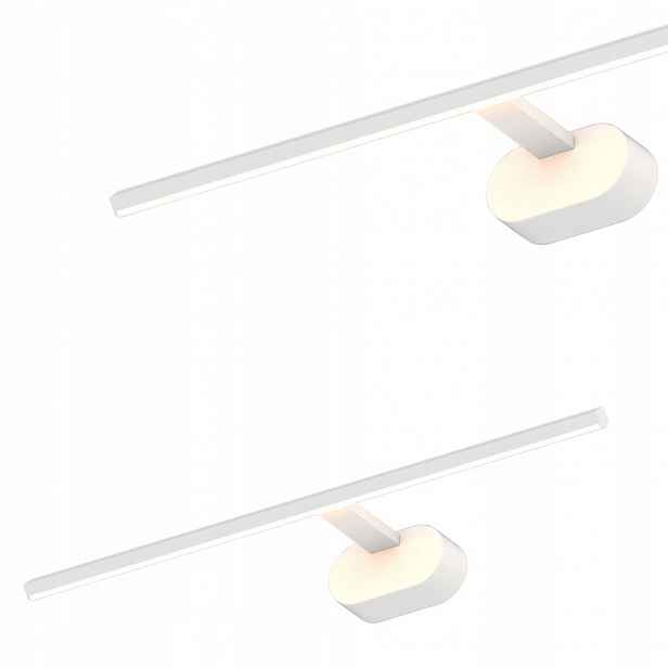 Bílá galerijní nástěnná lampa Prado Led 11W 3000K nad zrcadlo obraz ML1003 Milagro