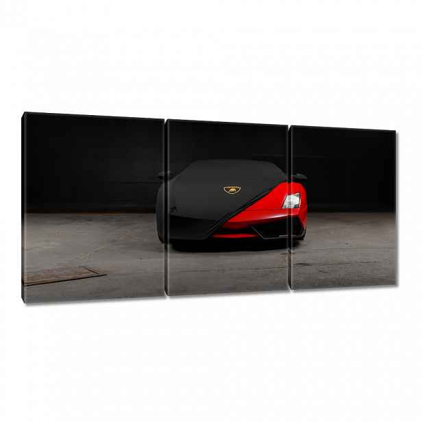 Obraz 210x100 Červené auto