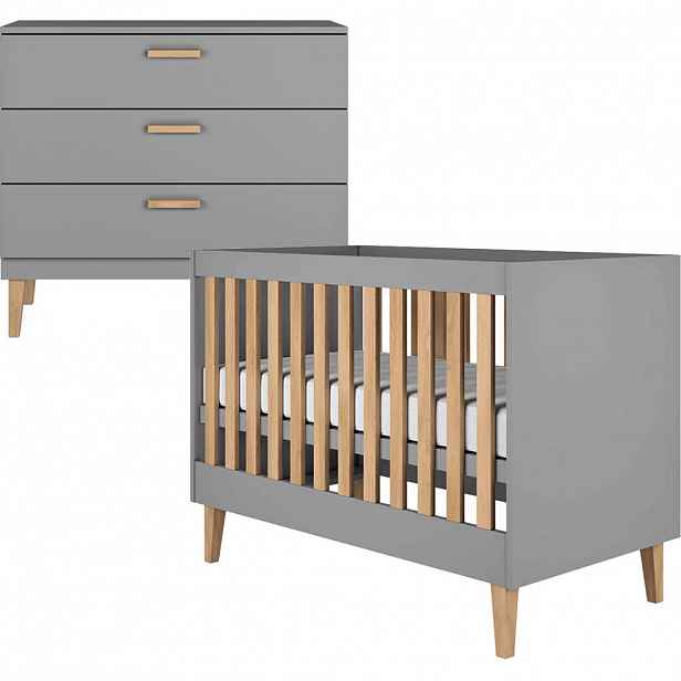 Petits-meubles POKOJ PRO MIMINKO 2DÍLNÝ Kubi Grey