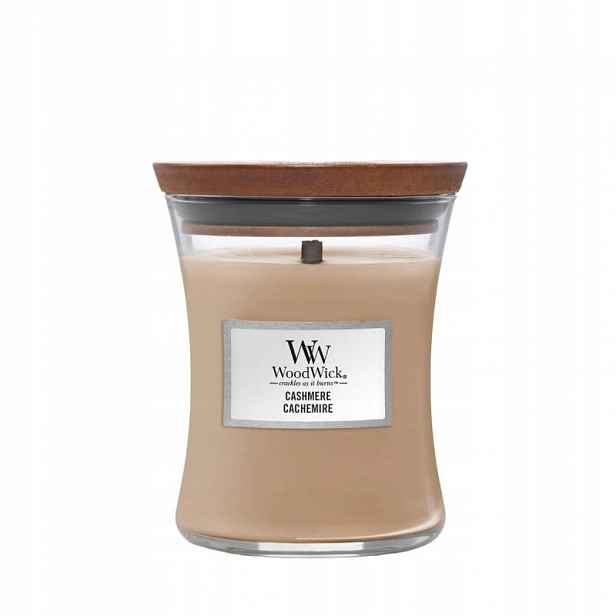 Střední svíčka Woodwick Cashemere 275 g