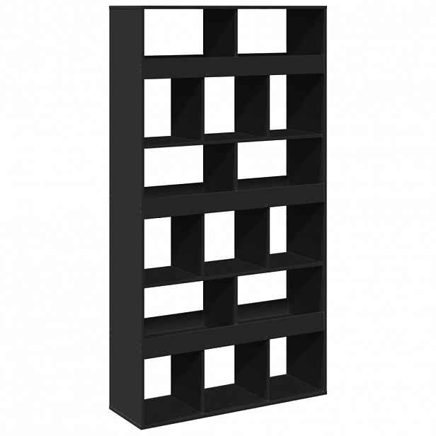 vidaXL Dělicí stěna černá 100 x 33 x 187,5 cm kompozitní dřevo