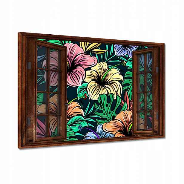 Obrazy 90x60 Monstera Zelený list