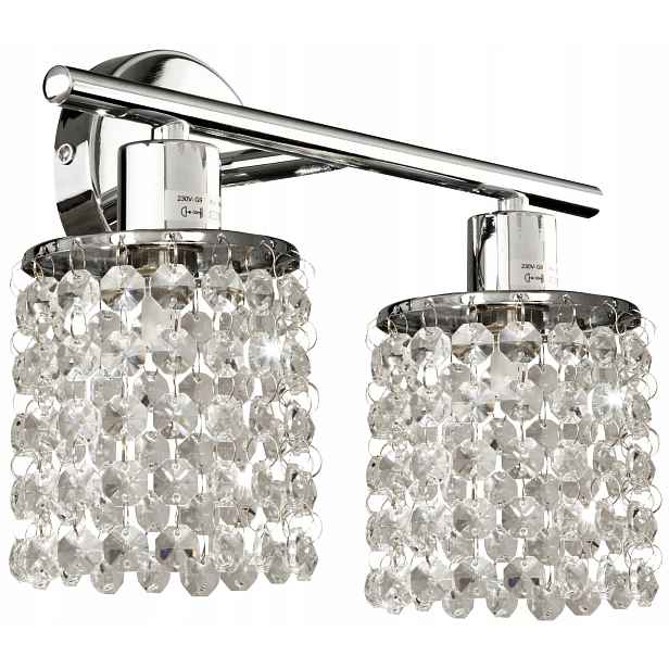 Candellux Royal nástěnné svítidlo chrom křišťál 2xG9 IP20