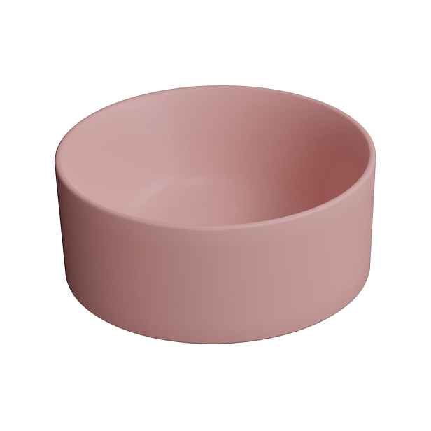GSI KUBE X keramické umývátko na desku, průměr 32cm, blush mat