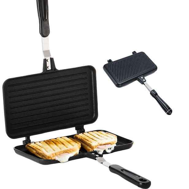 Opékač Toastů, Pánev Na Sendviče, Oboustranný Gril Na Palačinky