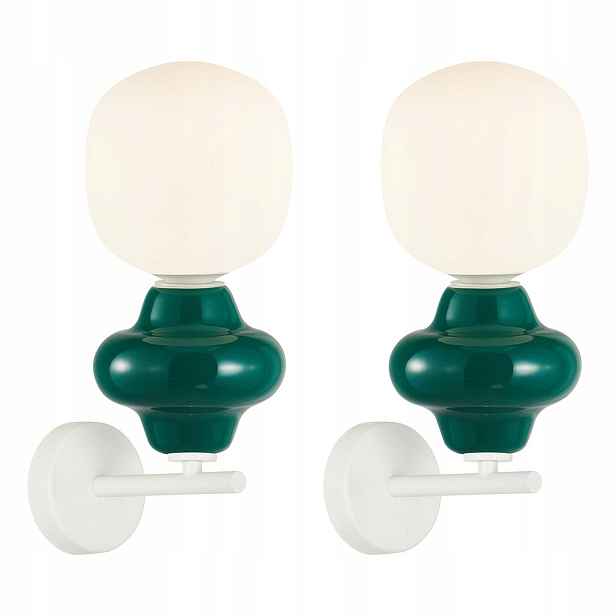 Sada 2 elegantních zelených nástěnných lamp Latera Italux