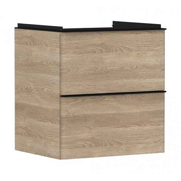 Skříňka pod umyvadlo bez umyvadla Hansgrohe Xelu Q 58x62,5x47,5 cm přírodní dub 54025670