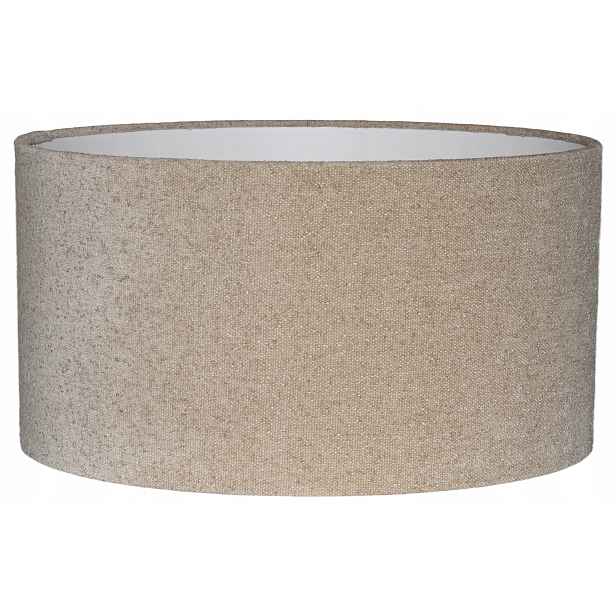 Stínidlo válec E27 béžové Boucle ⌀ 45 cm h25 Zavinovací okraje Venosa
